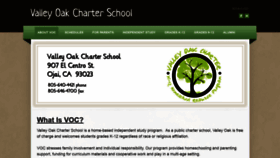 What Valleyoakcharter.org website looked like in 2019 (4 years ago)