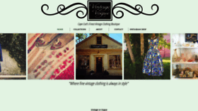What Vintageinvogue.com website looked like in 2019 (4 years ago)