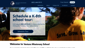 What Venturamissionaryschool.com website looked like in 2019 (4 years ago)