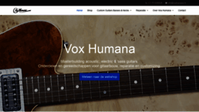 What Voxhumana.nl website looked like in 2019 (4 years ago)
