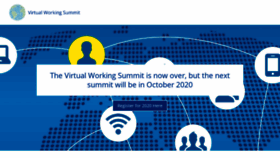 What Virtualworkingsummit.com website looked like in 2019 (4 years ago)