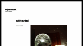 What Vojtarocek.cz website looked like in 2019 (4 years ago)