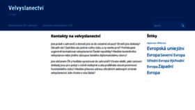 What Velvyslanectvi.eu website looked like in 2019 (4 years ago)