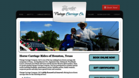 What Vintagehorsecarriagerides.com website looked like in 2019 (4 years ago)