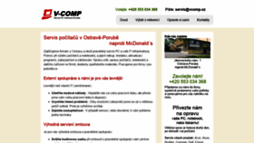 What Vcomp.cz website looked like in 2019 (4 years ago)
