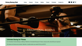 What Victoryboxingclub.com website looked like in 2019 (4 years ago)