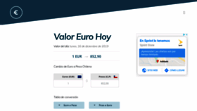 What Valor-euro.cl website looked like in 2019 (4 years ago)