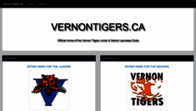 What Vernontigers.ca website looked like in 2019 (4 years ago)