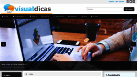What Visualdicas.com.br website looked like in 2019 (5 years ago)