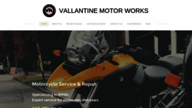 What Vallantinemotorworks.com website looked like in 2019 (4 years ago)