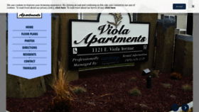 What Violaapartments.com website looked like in 2019 (4 years ago)