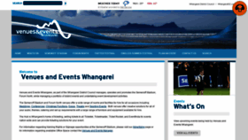 What Venuesandeventswhangarei.co.nz website looked like in 2019 (4 years ago)