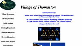 What Villageofthomaston.org website looked like in 2019 (4 years ago)