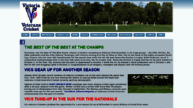 What Veteranscricketvictoria.org.au website looked like in 2019 (4 years ago)