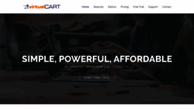 What Vcart.com website looked like in 2019 (4 years ago)