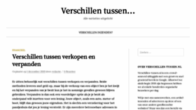 What Verschillen-tussen.nl website looked like in 2019 (4 years ago)