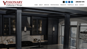 What Visionarycabinetry.com website looked like in 2019 (4 years ago)
