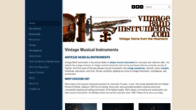 What Vintagebandinstruments.com website looked like in 2019 (4 years ago)