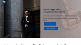 What Vorhislegal.com website looked like in 2019 (4 years ago)