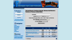What Vermontfairsandfestivals.com website looked like in 2019 (4 years ago)