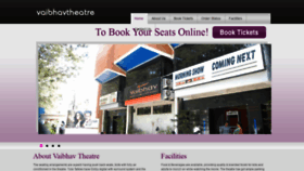 What Vaibhavtheatre.com website looked like in 2019 (4 years ago)
