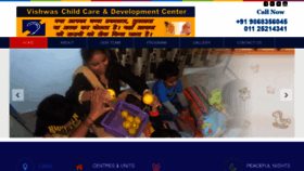 What Vishwaschildcare.in website looked like in 2019 (4 years ago)