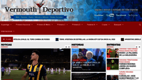 What Vermouth-deportivo.com.ar website looked like in 2019 (4 years ago)