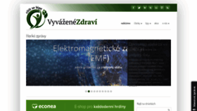 What Vyvazenezdravi.cz website looked like in 2019 (6 years ago)