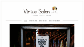 What Virtuevegansalon.com website looked like in 2019 (4 years ago)