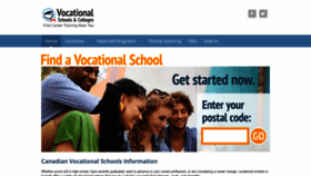 What Vocationalschools.ca website looked like in 2019 (4 years ago)