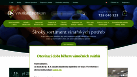 What Vinarskepotreby.cz website looked like in 2019 (4 years ago)
