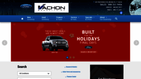 What Vachonford.com website looked like in 2019 (4 years ago)