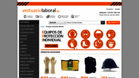 What Vestuariolaboral.es website looked like in 2019 (4 years ago)