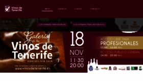 What Vinosdetenerife.es website looked like in 2019 (4 years ago)
