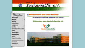 What Verein-indienhilfe.de website looked like in 2020 (4 years ago)