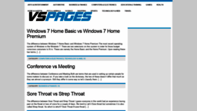 What Vspages.com website looked like in 2020 (4 years ago)