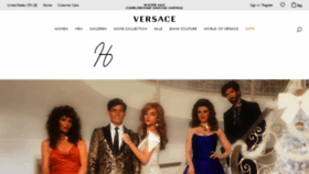 What Versace.com website looked like in 2020 (4 years ago)