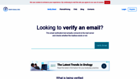 What Verify-email.org website looked like in 2020 (4 years ago)