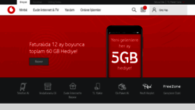 What Vodafone.com.tr website looked like in 2020 (4 years ago)