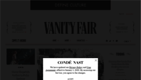 What Vanityfair.com website looked like in 2020 (4 years ago)