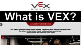 What Vex.com website looked like in 2020 (4 years ago)