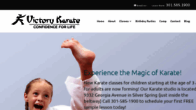 What Victorykarate.net website looked like in 2020 (4 years ago)