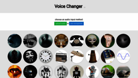 What Voicechanger.io website looked like in 2020 (4 years ago)