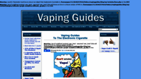 What Vapingguides.com website looked like in 2020 (4 years ago)