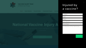 What Vaccinationinjury.com website looked like in 2020 (4 years ago)