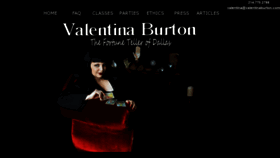 What Valentinaburton.com website looked like in 2020 (4 years ago)