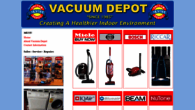 What Vacuumdepot.net website looked like in 2020 (4 years ago)