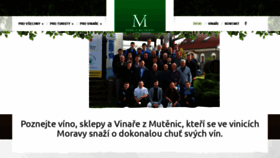 What Vinozmutenic.cz website looked like in 2020 (4 years ago)