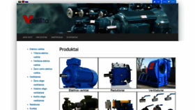 What Ventilita.lt website looked like in 2020 (6 years ago)