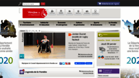 What Vendee.fr website looked like in 2020 (4 years ago)